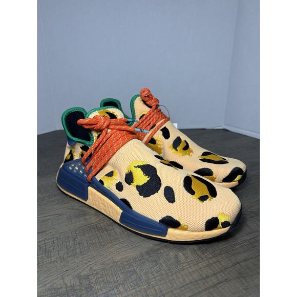 NEW Adidas Men's SIZE 10 Pharrell x NMD Human Race Animal Print Amber HP3221 - Picture 4 of 6